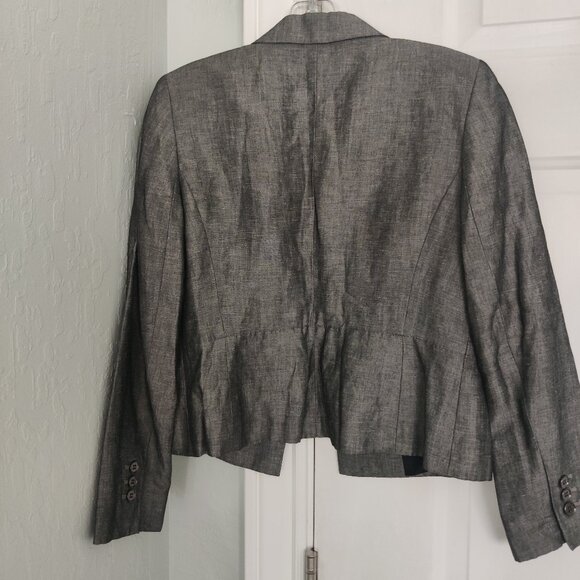 Ann Taylor Loft Petites Grey Blazer Size 4P - Picture 2 of 7